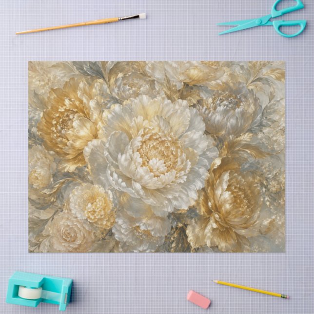 Luxury Fantasy Blooms Tissue Paper (Craft)
