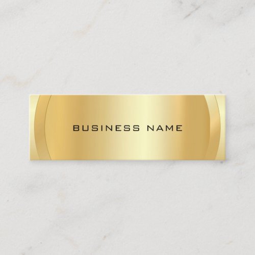 Luxury Faux Gold Elegant Professional Template Mini Business Card