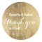 Luxury faux gold leaf wedding Thank you