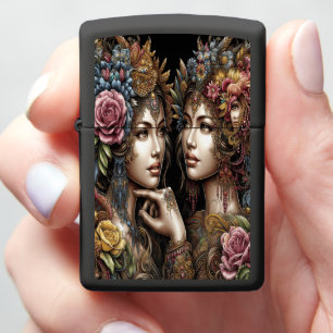 Luxury Filipino Woman Exquisite Art Zippo Lighter