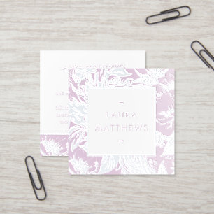 Luxury Floral Foil Gloss Branding Foil Spot Gloss Business Cards