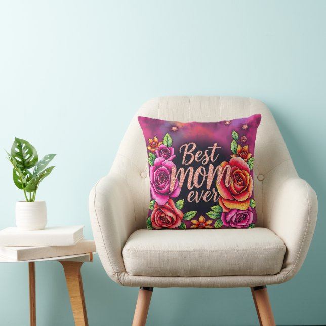 Luxury Floral Modern Gift Collection Throw Pillow (Chair)