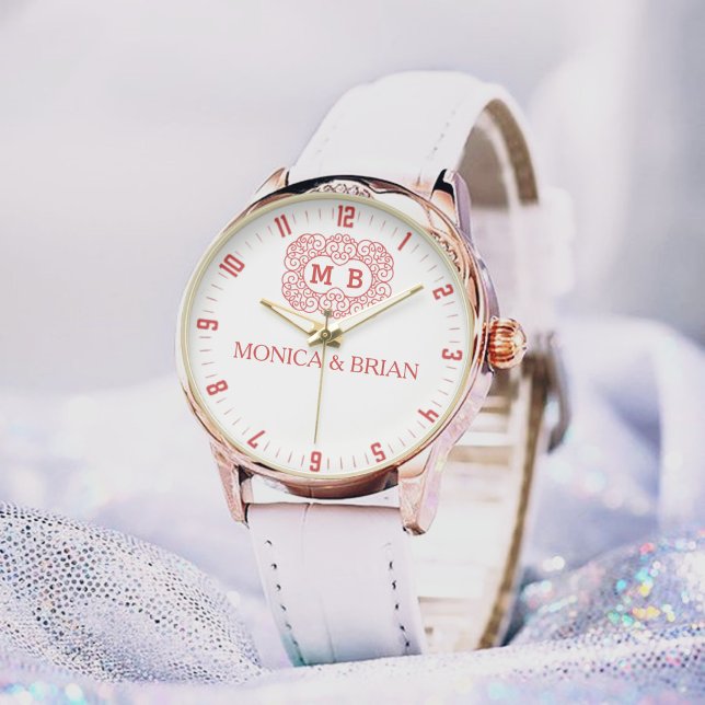  Luxury Floral Monogram Timepiece for Him & Her Watch (Creator Uploaded)