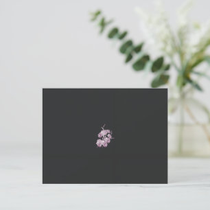 Luxury Floral Postcard Dark Elegance