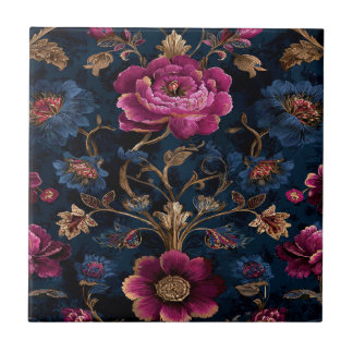 Luxury Floral Vintage Royal Ceramic Tile