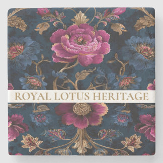 Luxury Floral Vintage Royal Stone Coaster