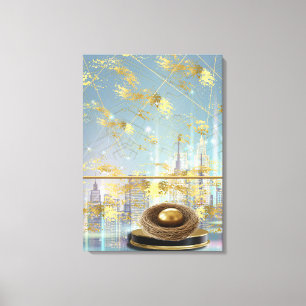  Luxury Foil Easter Card Poster Canvas Print