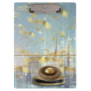 Luxury Foil Easter Invitation Card Clipboard
