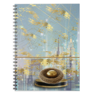 Luxury Foil Easter Invitation Card Notebook