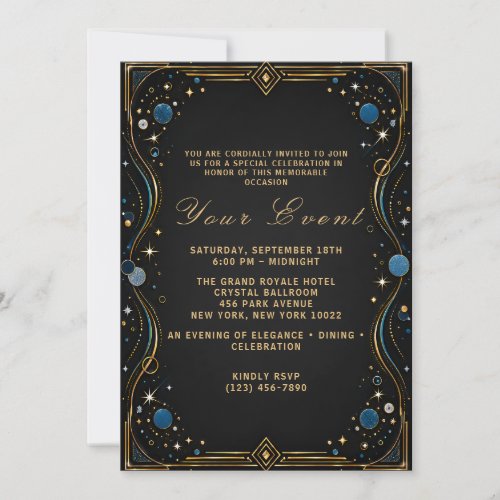 Luxury Formal Party Invitation Night Celebration