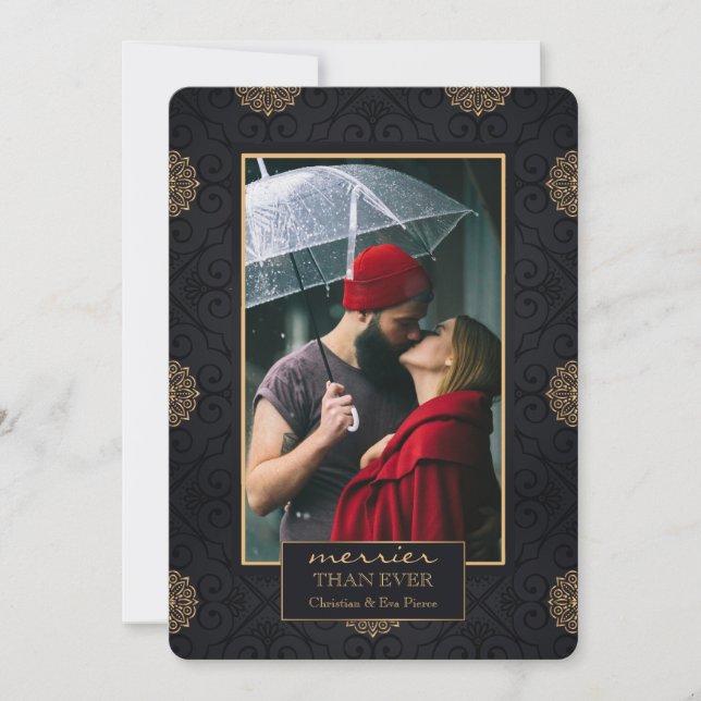 Luxury Frame Photo Holiday Card (Front)