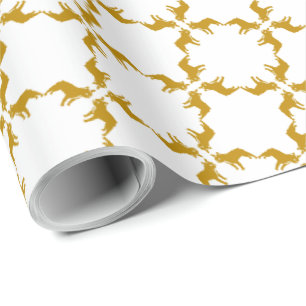 Luxury French Bulldog graphical pattern Wrapping Paper