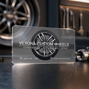 Luxury Frosted Black Acrylic Business Card Custom Clear Business Cards