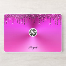 Luxury Fuchsia Dripping Glitter Personalized,