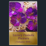 Luxury Fuchsia Floral 2025 Calendar<br><div class="desc">Luxury Fuchsia Floral 2025 Calendar.</div>