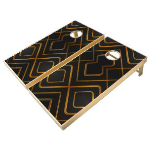 Luxury Full Gold Black Monochrome Backyard Game Se