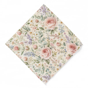 Luxury Garden Rose Wedding Bandana