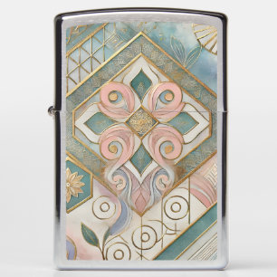 Luxury Geometric Pattern Pocket Lighter