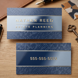 Luxury Geometric Texture Design Metallic Foil Spot Gloss Business Cards
