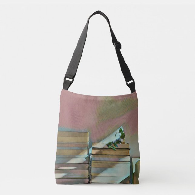 Luxury gifts for book lovers crossbody bag (Front)