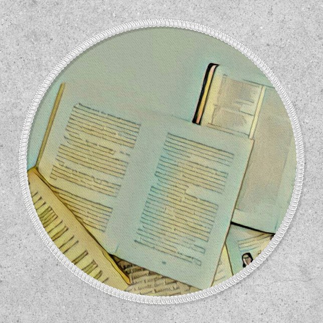 Luxury gifts for book lovers patch (Front)