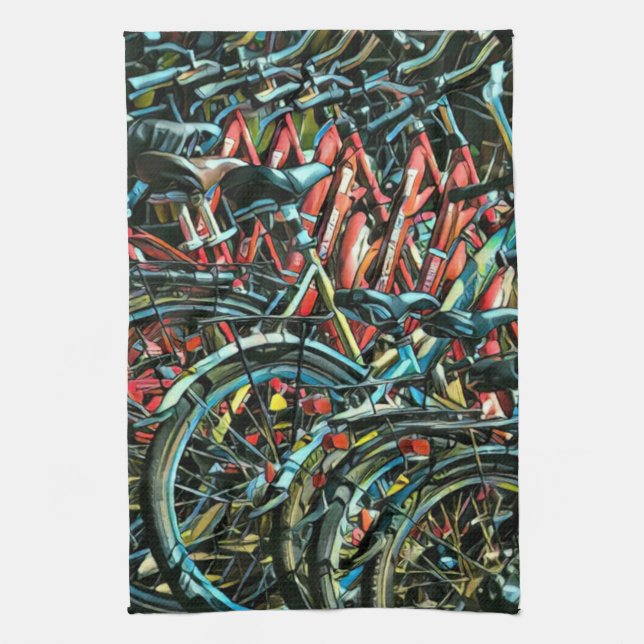 Luxury gifts for cyclists kitchen towel (Vertical)