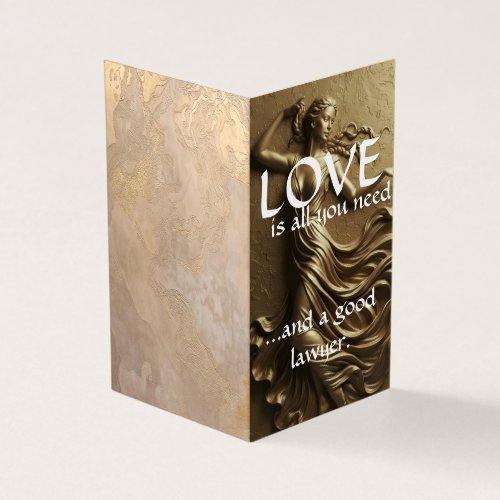 Luxury Gilded Zenith Lawyer Book Fold Business Card