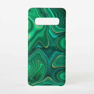 Luxury Glam Green Yellow Abstract Pattern Samsung Galaxy S10 Case