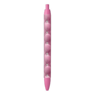 Luxury Glam Soft Pink Faux Velvet Christmas Pen