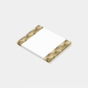 Luxury Glam Soft Warm Gold Faux Velvet Post-it Notes