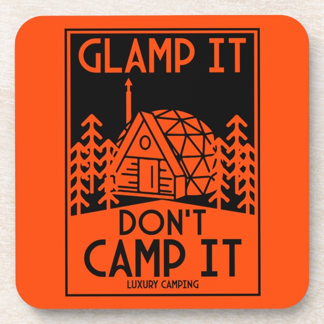 Luxury Glamping Beverage Coaster (Front)