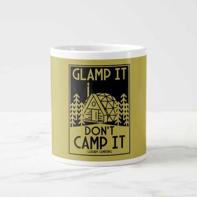 Luxury Glamping Giant Coffee Mug (Front)