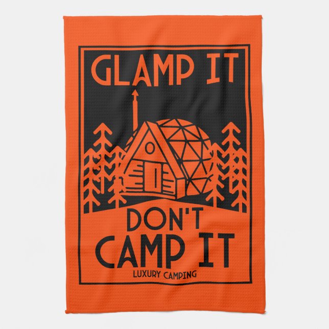 Luxury Glamping Kitchen Towel (Vertical)