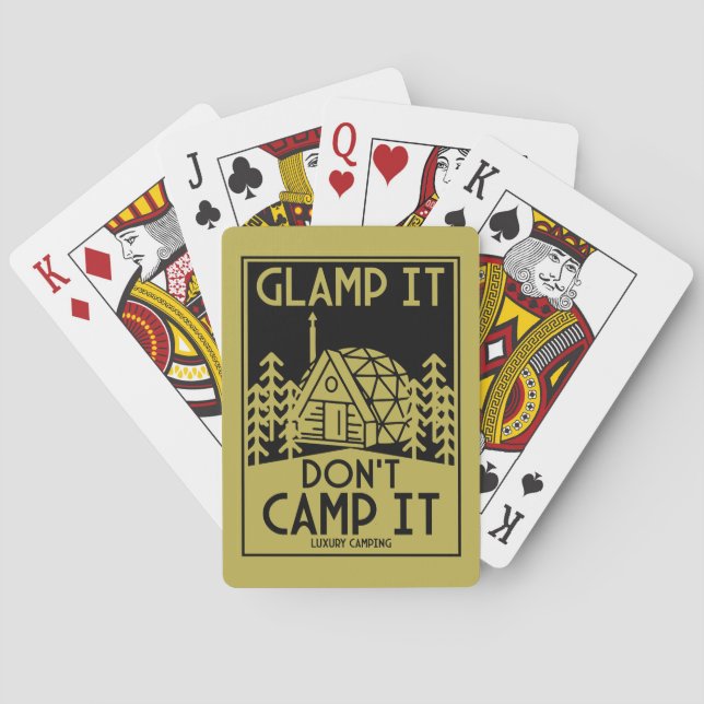 Luxury Glamping Poker Cards (Back)
