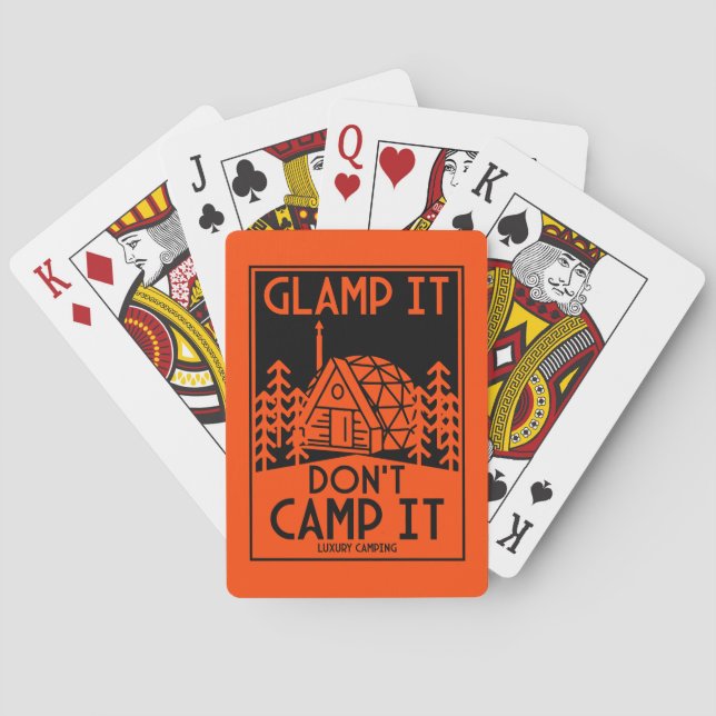 Luxury Glamping Poker Cards (Back)