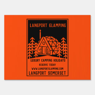 Luxury Glamping Sign