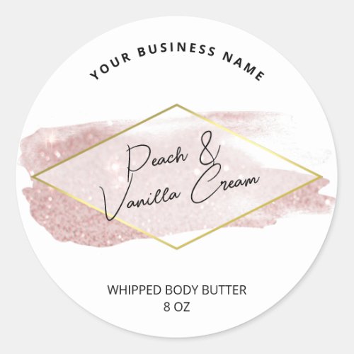 Luxury Glitter Body Butter Product Labels