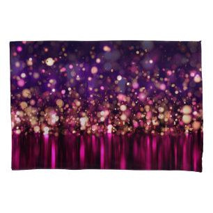 Luxury Glitter Glow 3D Background. Pillow Case