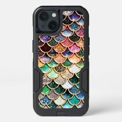 Luxury Glitter Mermaid Scales _ Multicolor iPhone 13 Case