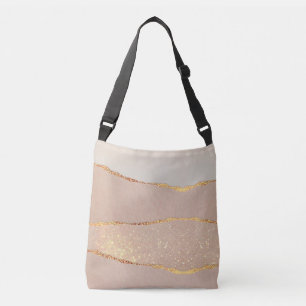 Luxury Glitter Rose Gold Crossbody Bag