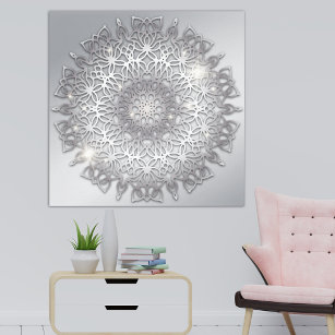 Sparkly Silver Canvas Art & Prints