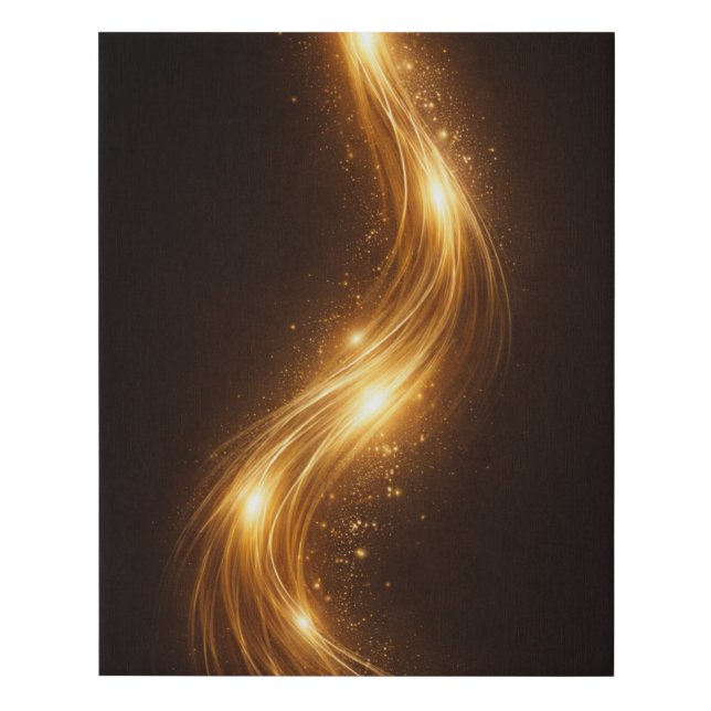 Luxury Gold Abstract Canvas Wall Art (Front)