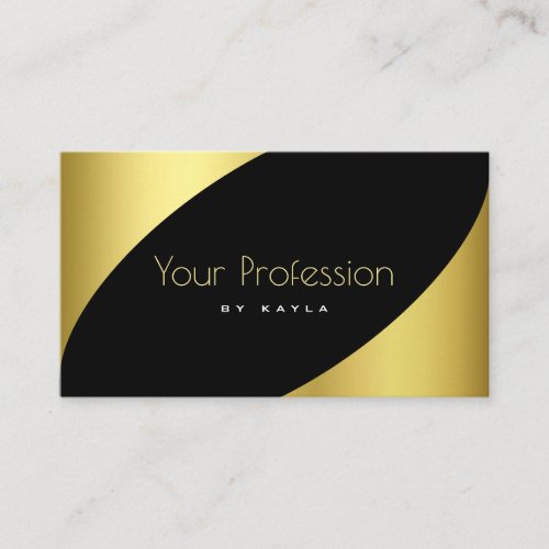 Luxury Gold and Black Style Elegant Professional Business Card