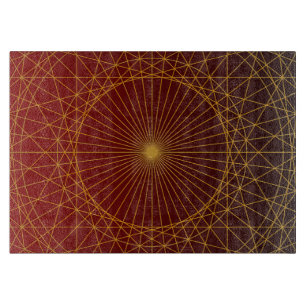 luxury gold and red weddings gift engagement gift  cutting board