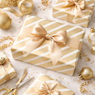 Luxury Gold and White Wrapping Paper