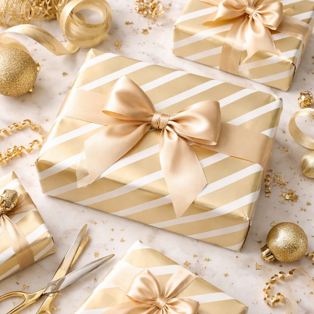 Luxury Gold and White Wrapping Paper (Creator Uploaded)