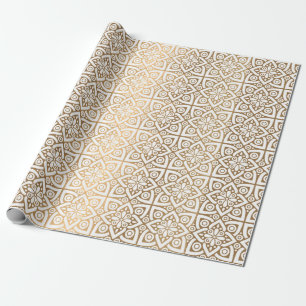 Luxury Gold Arabic Geometric Wrapping Paper