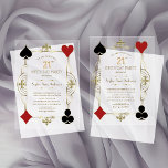 Luxury Gold Art Deco Casino Vegas 21st Birthday Acrylic Invitations<br><div class="desc">Glam Roaring 1920's Great Gatsby card design,  inspired by the 1920s glamour,  glitz,  old Hollywood. It features elegant faux gold shape with Fleur-de-lis,  faux golden divider,  3d rendered balloon number 21,  vintage fonts. Use Personalise tool to add your info. For more,  visit please,  my Transparent Casino Birthday Collection.</div>