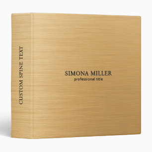 Luxury Gold Background 3 Ring Binder