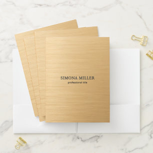 Luxury Gold Background Pocket Folder